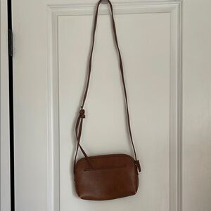 Brown Leather Crossbody Bag
